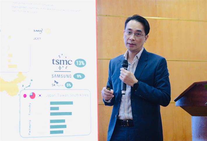 GS.TS Chử Đức Trình, Hiệu trưởng Trường Đại học Link Đăng Nhập PG88 Chính Thức 2026;, Đại học Quốc gia Hà Nội báo cáo tại tọa đàm. Ảnh: MOET.