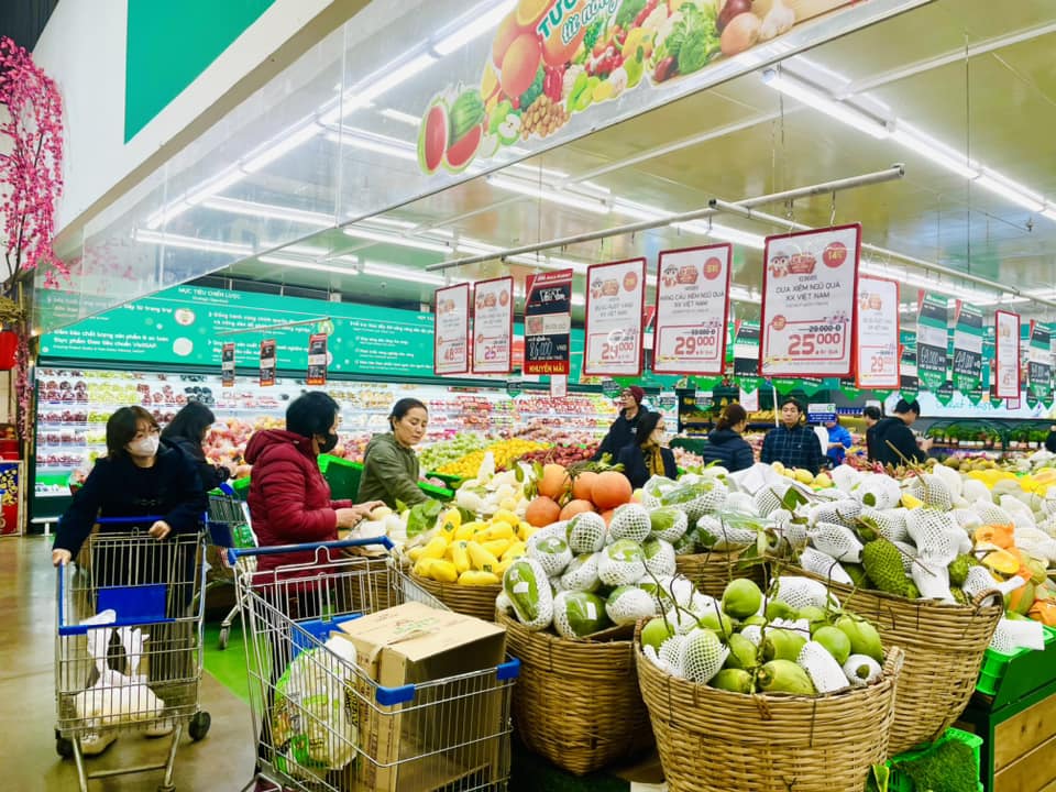 Hiện c&aacute;c hệ thống si&ecirc;u thị MM Mega Market, Satramart, LOTTE Mart, AEON Mall... đều &ldquo;chạy&rdquo; chương tr&igrave;nh khuyến m&atilde;i đầu Xu&acirc;n.