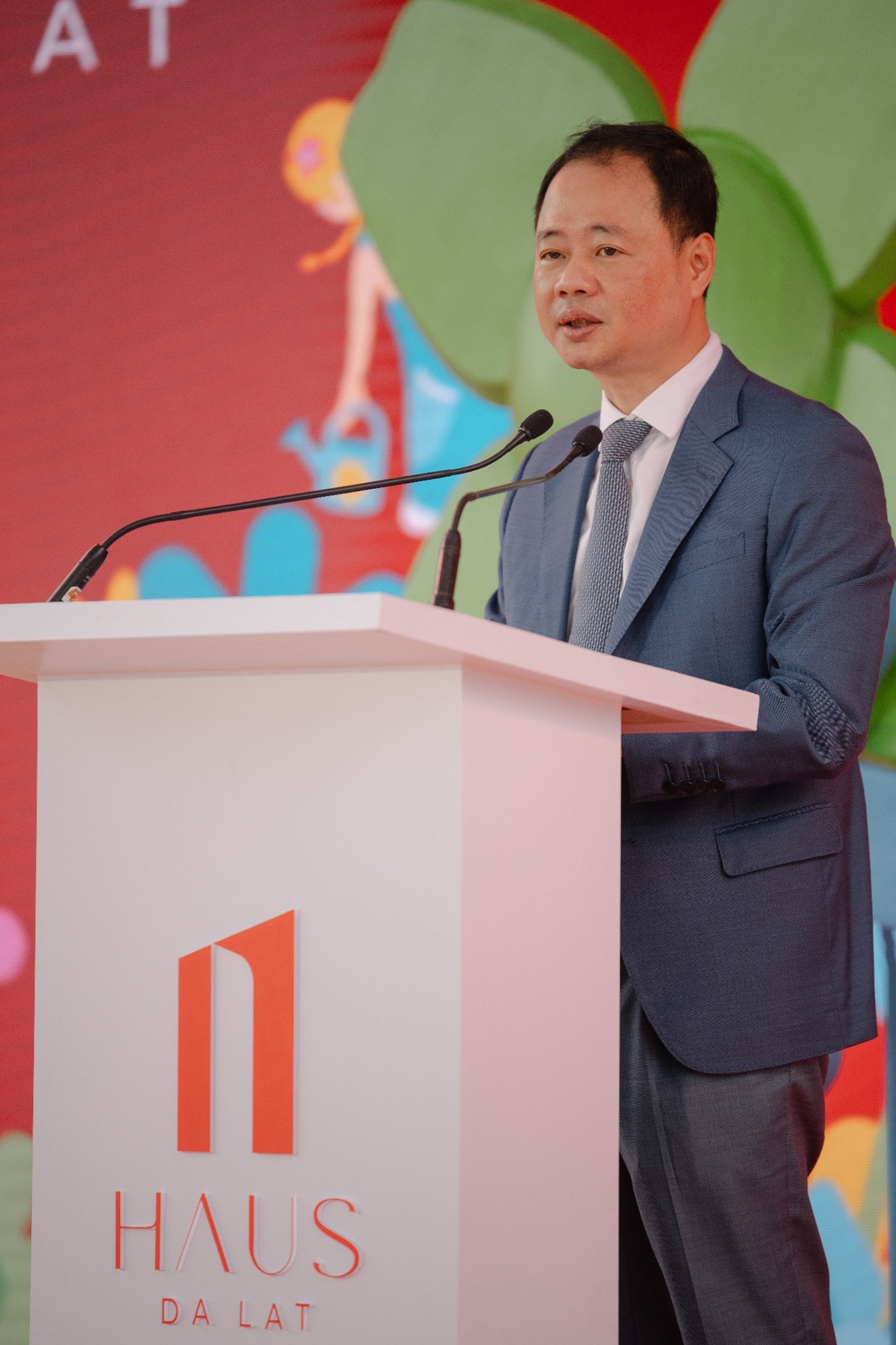 &Ocirc;ng Trần Hồng Th&aacute;i - Ph&oacute; B&iacute; thư Tỉnh uỷ, Chủ tịch UBND tỉnh L&acirc;m Đồng ph&aacute;t biểu tại sự kiện.