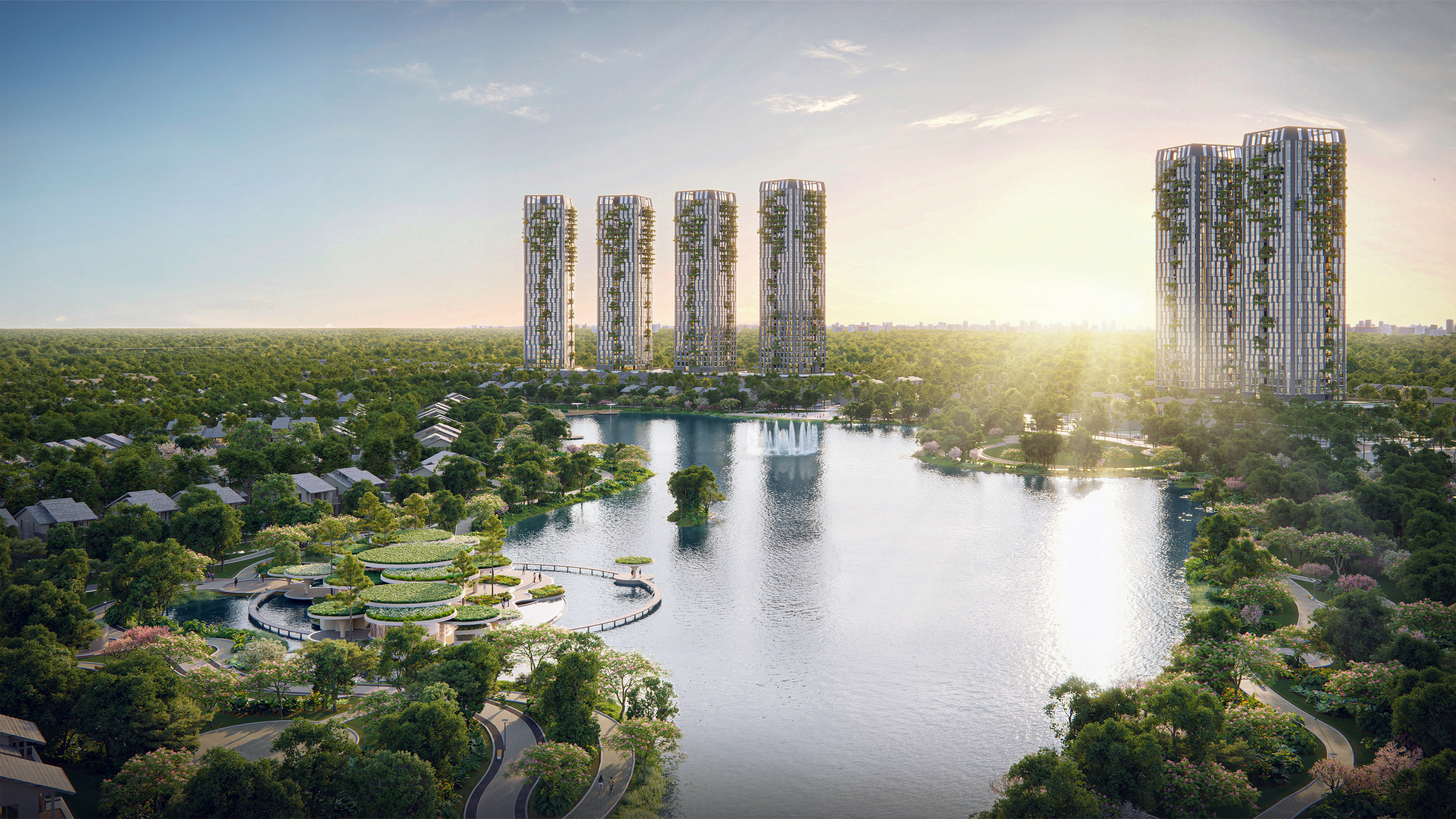 55% diện t&iacute;ch của Eco Retreat d&agrave;nh cho cảnh quan.