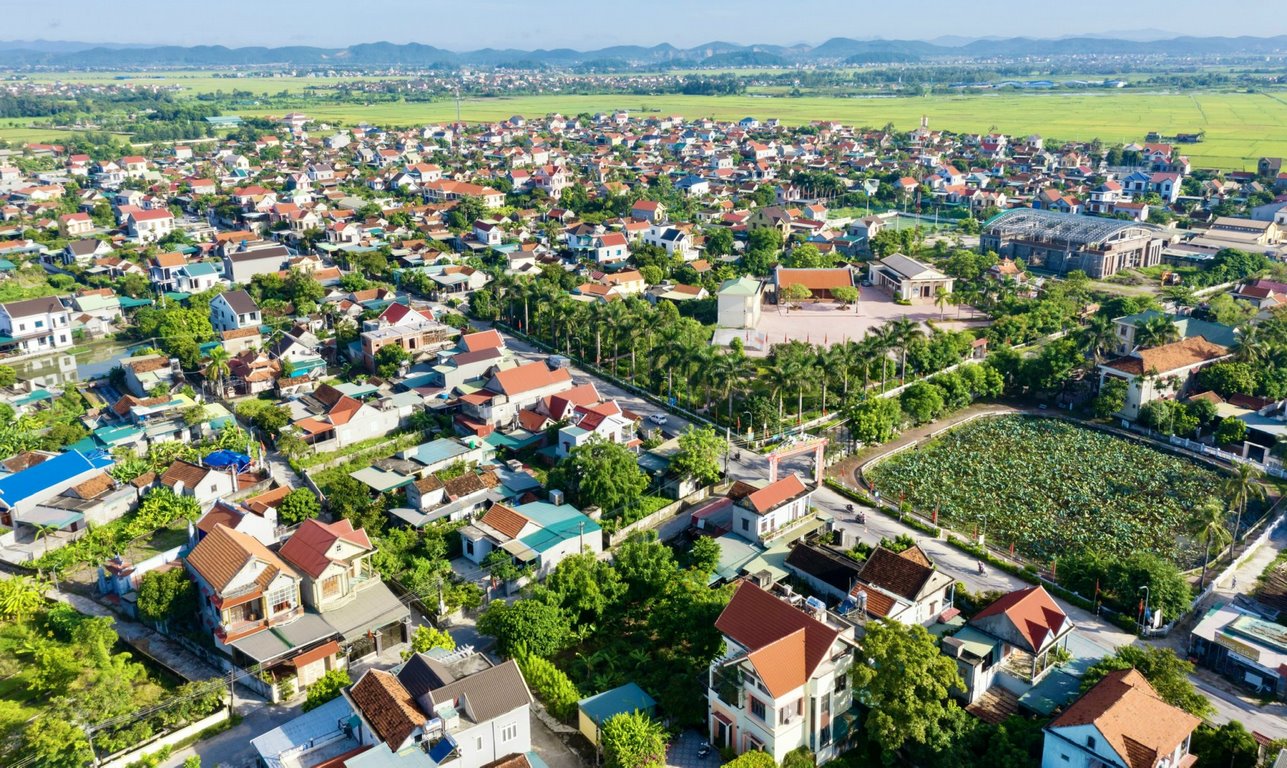 Quang cảnh xã Quỳnh Đôi, huyện Quỳnh Lưu