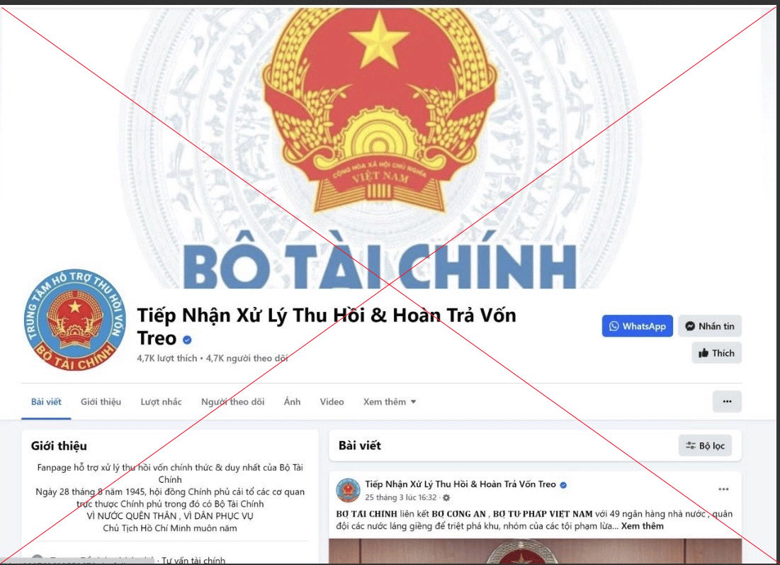 Bộ Pg88hi tỷ lệ thưởng hấp dẫn cảnh báo giả mạo trang facebook của Bộ