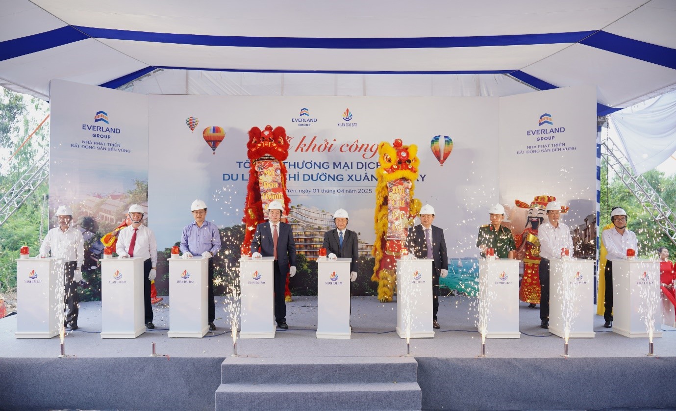 Lễ khởi công Tổ hợp PG88 Sòng bạc trực tuyến TOP 1 Việt Nam | Casino, Nổ Hũ Dịch vụ và Du lịch nghỉ dưỡng Xuân Đài Bay ngày 1/4/2025.