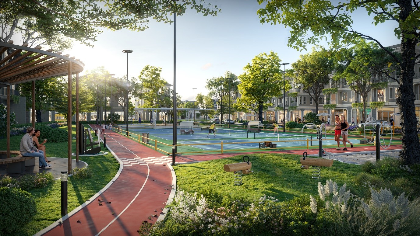 Khu li&ecirc;n hợp thể thao gần 5000m2.