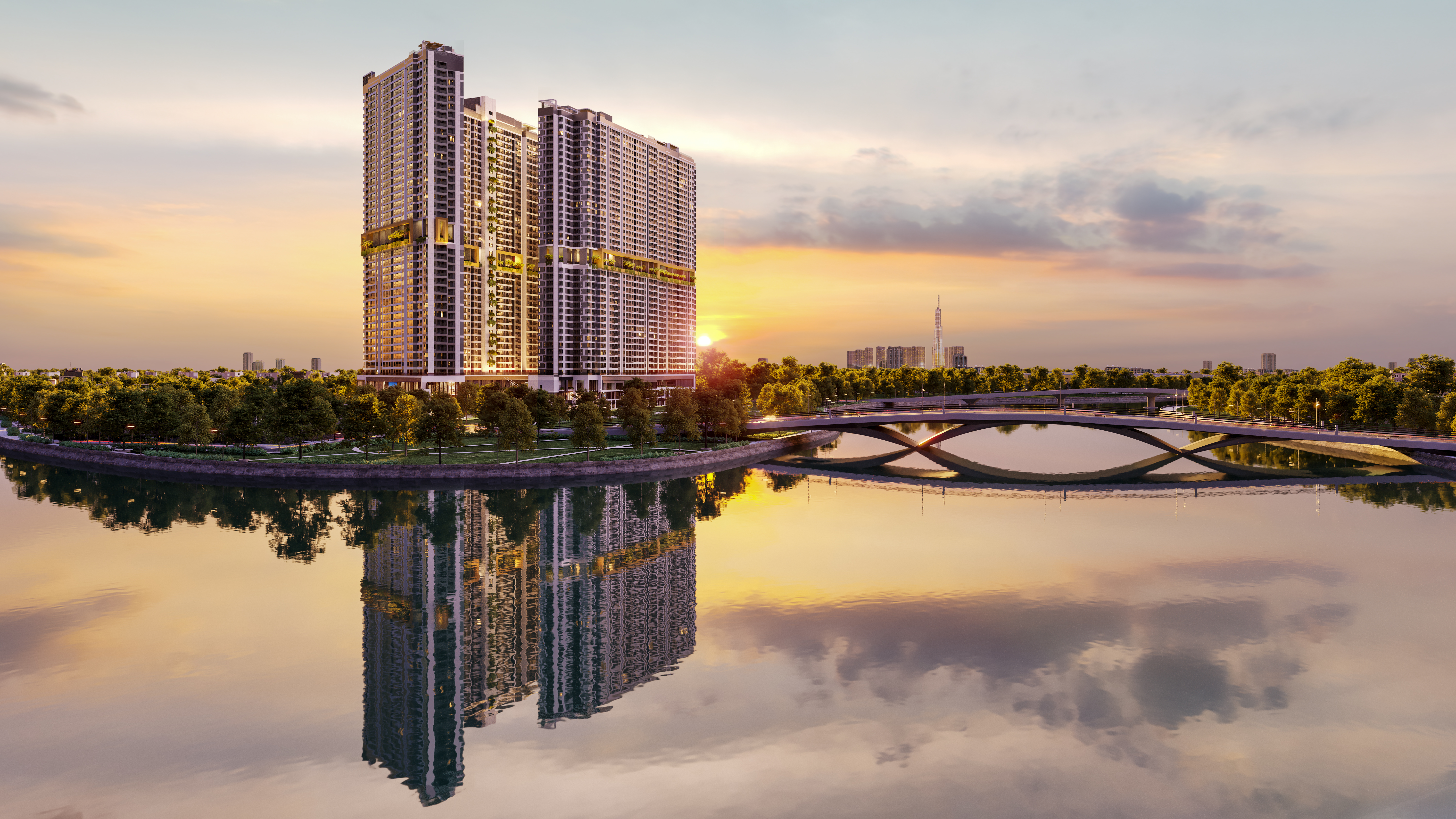 Phối cảnh dự &aacute;n The Gi&oacute; Riverside.