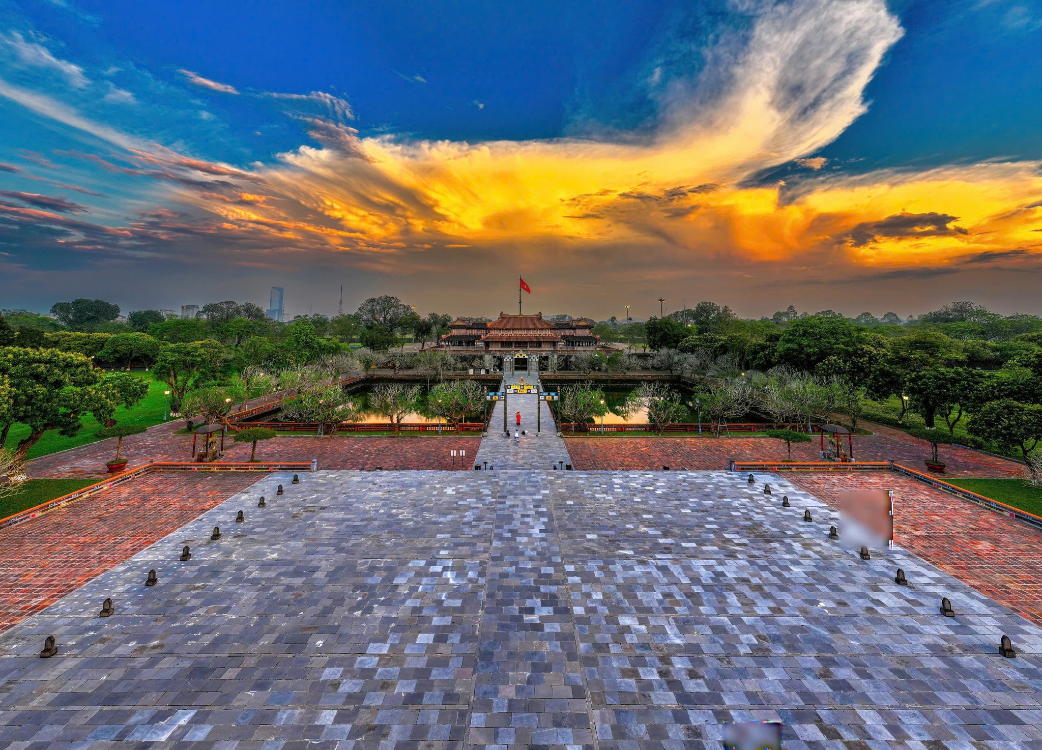 Hoàng Thành Huế nhìn từ trên cao.
