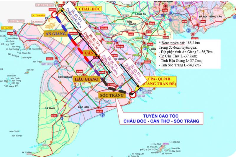 Link Trang Chủ PG88.Com Mới #2026 cao tốc Châu Đốc - Sóc Trăng - Cần Thơ có tổng chiều dài 188 km - Ảnh minh họa.