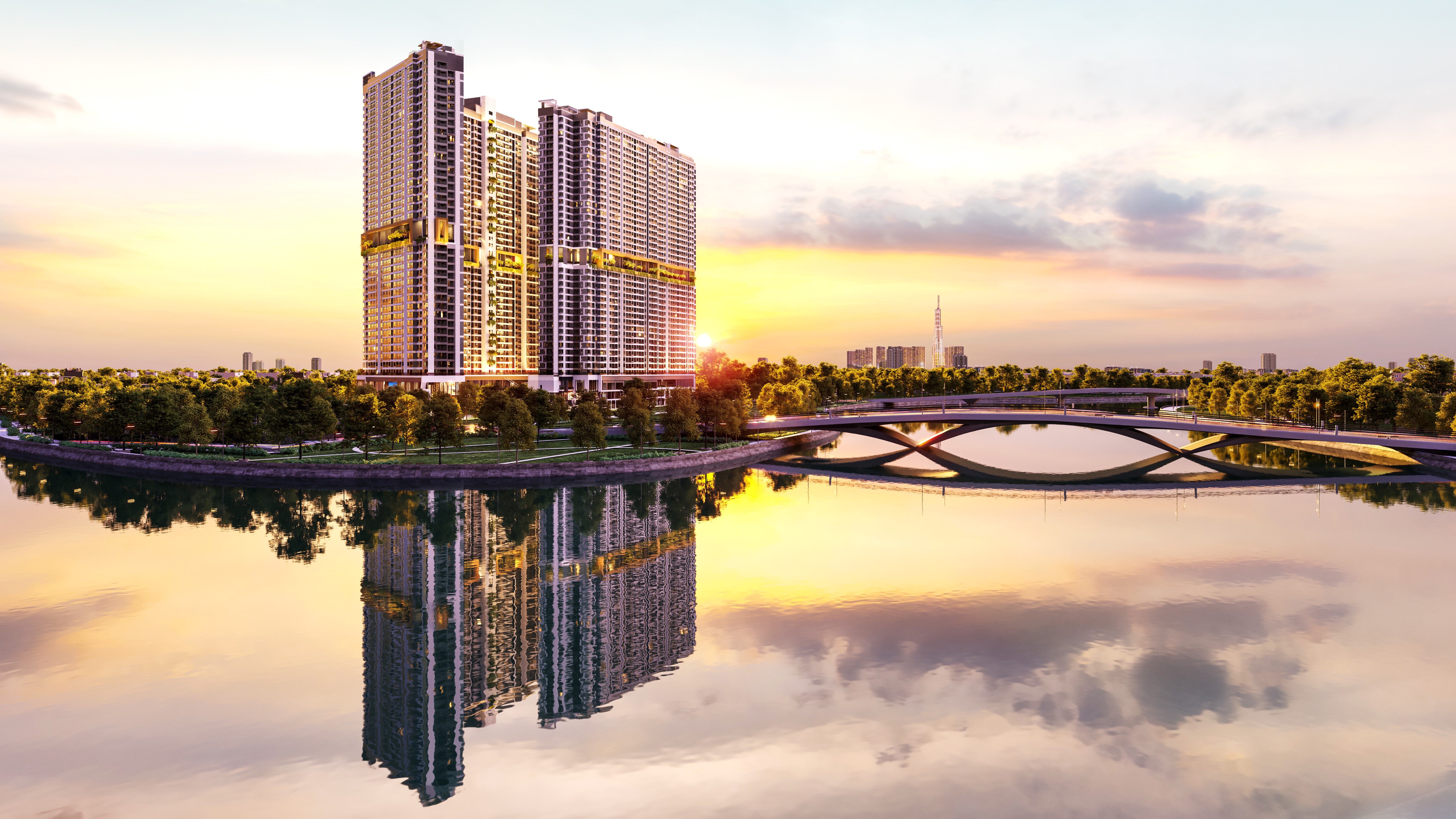 Phối cảnh dự &aacute;n The Gi&oacute; Riverside.