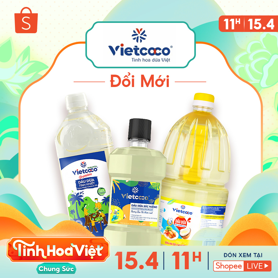 Shopee sẽ mang đến c&aacute;c voucher độc quyền v&agrave; kho 10 triệu Shopee Xu tr&ecirc;n livestream để người d&ugrave;ng được tiếp cập c&aacute;c sản phẩm của Vietcoco với gi&aacute; ưu đ&atilde;i.
