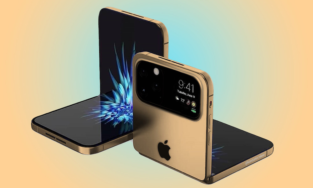 Dự kiến thiết kế iPhone gập - Ảnh minh hoạ. 