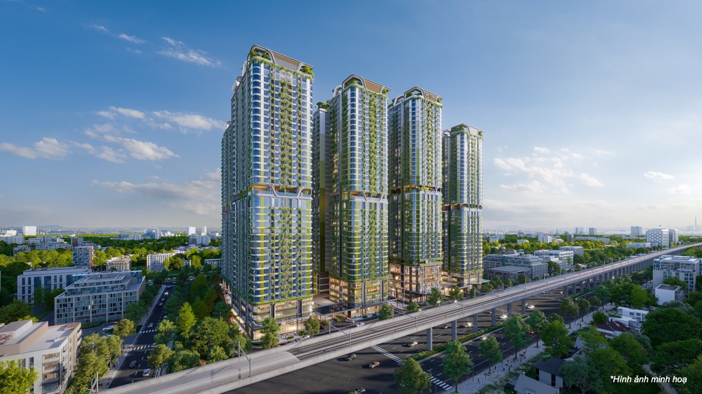 Th&agrave;nh phố dưỡng l&agrave;nh La Pura sở hữu mặt tiền xanh 300m d&agrave;i nhất Quốc lộ 13, tương lai c&oacute; đường sắt đ&ocirc; thị tr&ecirc;n cao số 2 ngang nh&agrave;.