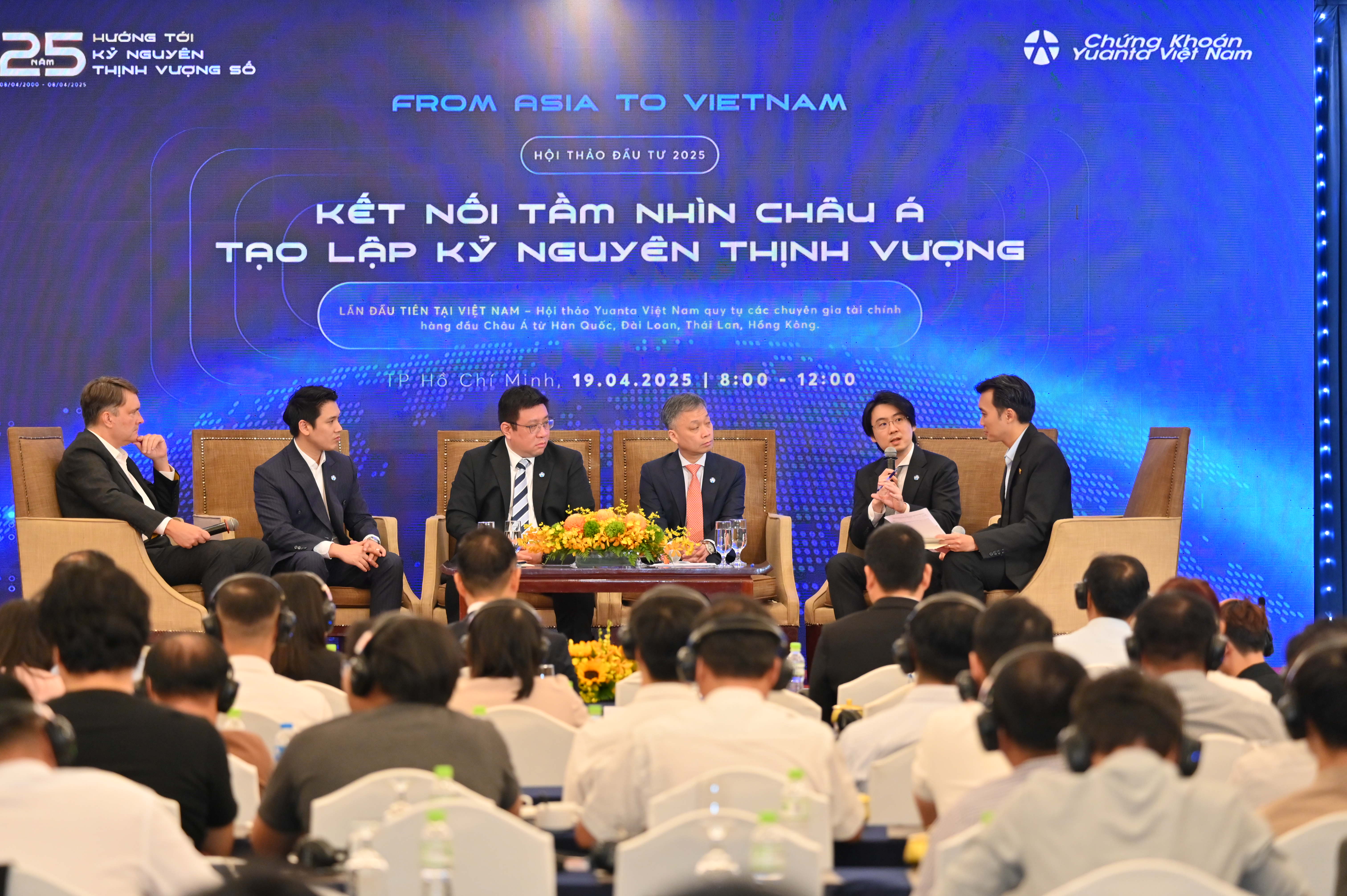 Hội thảo "From Asia to Vietnam: Kết nối tầm nhìn châu Á - Tạo lập kỷ nguyên thịnh vượng" do Công ty 6Pg88.com nhà cái Yuanta Việt Nam tổ chức, ngày 19/4.