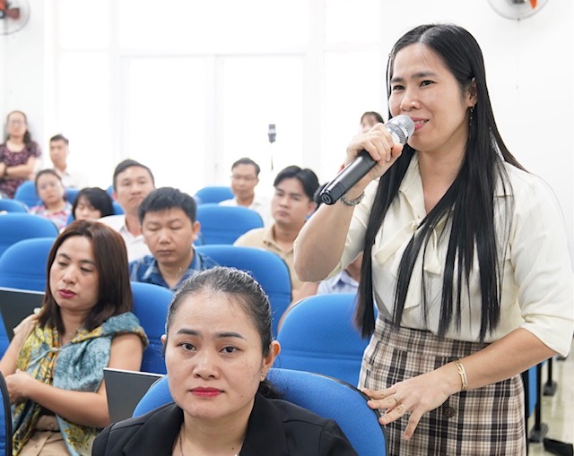 Đại diện PG88 Link Dễ Nhớ Pg88.com chia sẻ kinh nghiệm tại hội thảo.