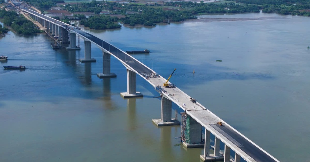 Cầu Nhơn Trạch đã chính thức thông xe kỹ thuật và dự kiến sẽ đưa vào khai thác trong tháng 6/2025. Ảnh: Đào Trang
