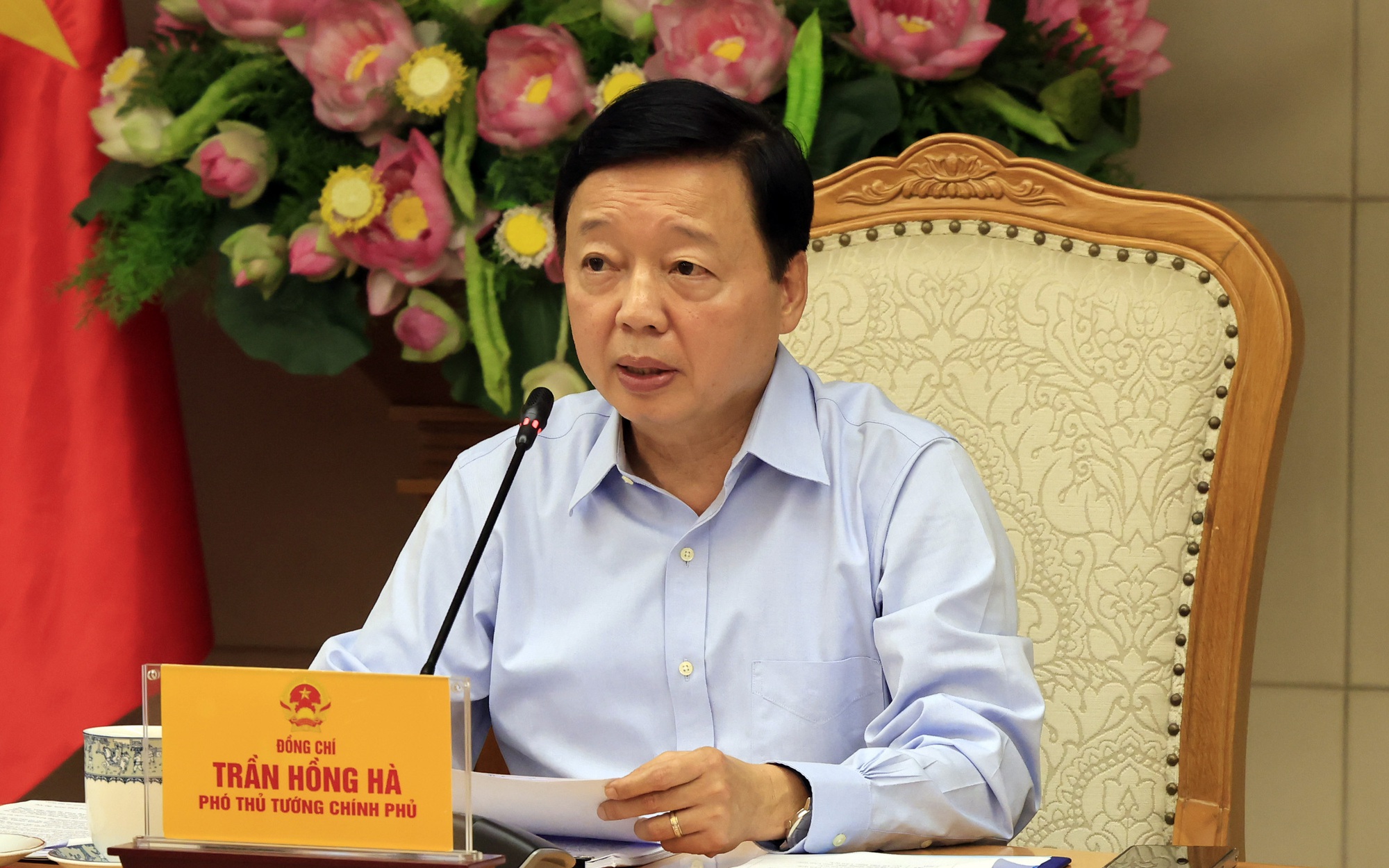 Phó Thủ tướng Trần Hồng Hà chủ trì cuộc họp trực tiếp kết hợp trực tuyến với các bộ, ngành, địa phương về công tác giải phóng mặt bằng phục vụ Link Trang Chủ PG88.Com Mới #2026 đường sắt tốc độ cao Bắc - Nam. Nguồn: VGP/Minh Khôi.