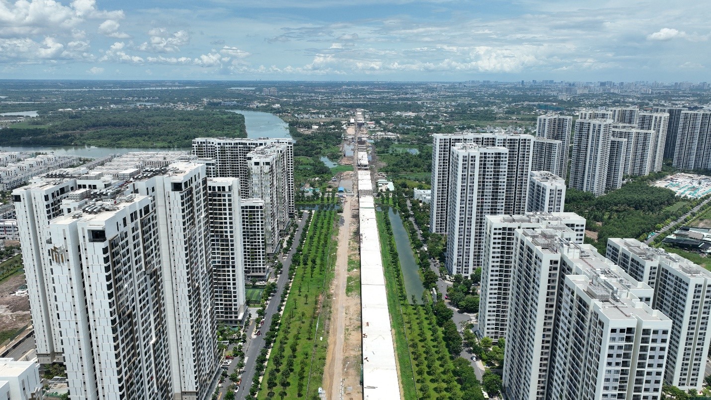 Đường v&agrave;nh đai 3 đi xuy&ecirc;n khu đ&ocirc; thị Grand Park chuẩn bị về đ&iacute;ch, tạo c&uacute; h&iacute;ch hạ tầng, gia tăng tiềm năng Pg88ok ưu đãi hấp dẫn cho bộ đ&ocirc;i Masteri Centre Point v&agrave; Lumi&egrave;re Boulevard.