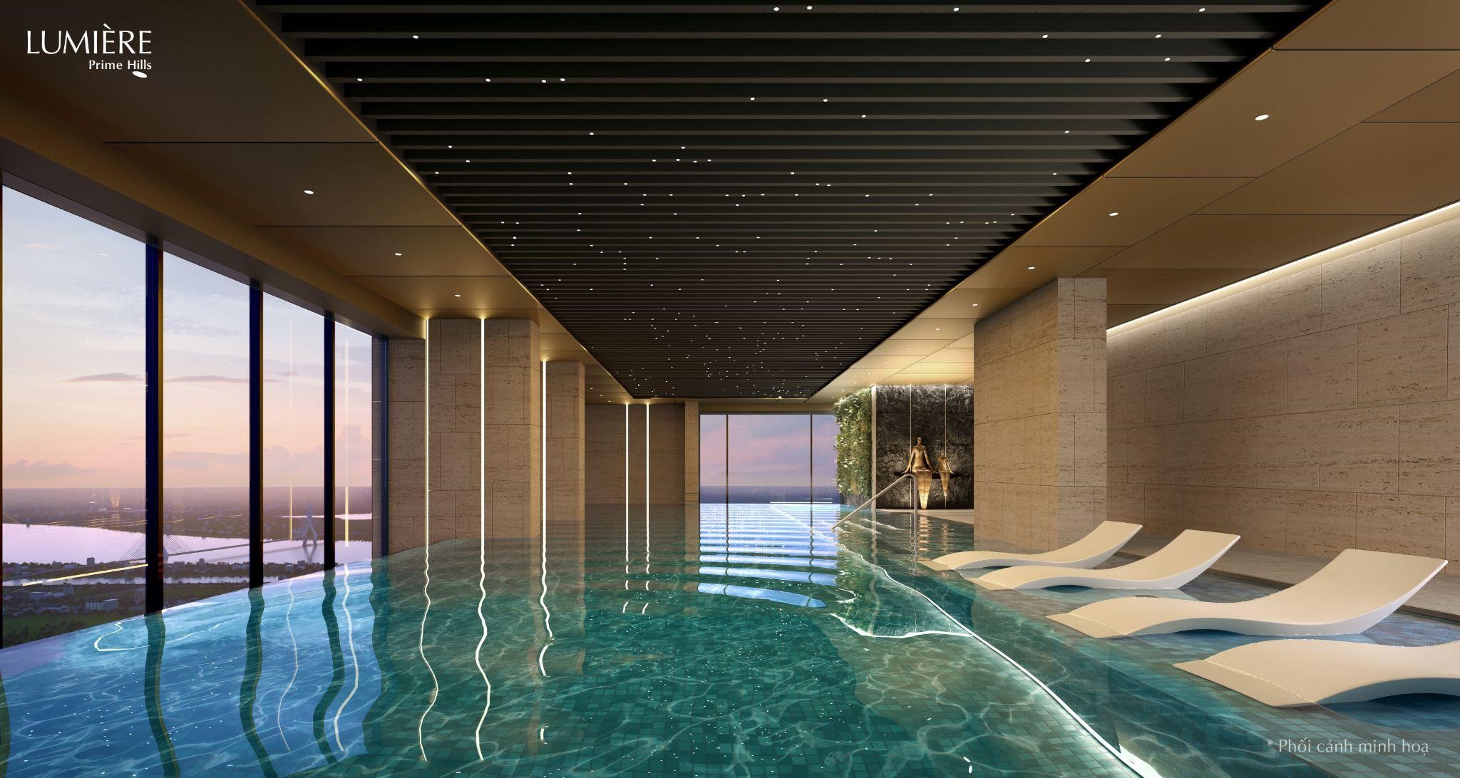 Bể bơi v&ocirc; cực tại LUMI&Egrave;RE Prime Hills.