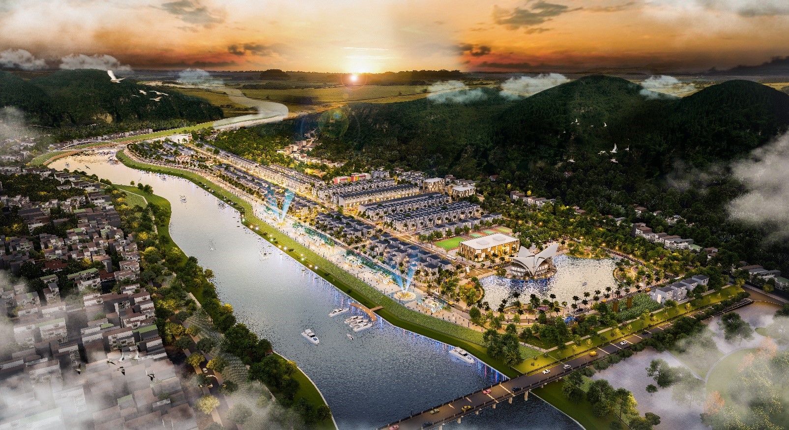 Thanh Sơn Riverside Garden sở hữu vị tr&iacute; chiến lược v&agrave; thế đất 