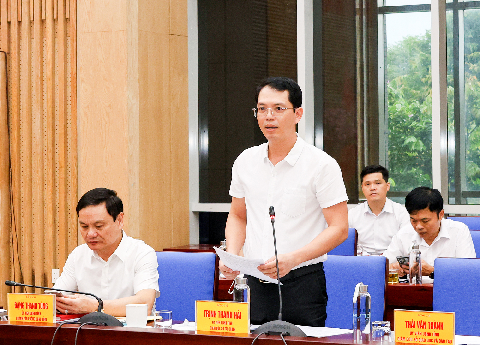 Gi&aacute;m đốc Sở T&agrave;i ch&iacute;nh Nghệ An Trịnh Thanh Hải b&aacute;o c&aacute;o t&igrave;nh h&igrave;nh Link Trang Chủ PG88.Com Mới #2026 - x&atilde; hội 6 th&aacute;ng đầu năm 2025