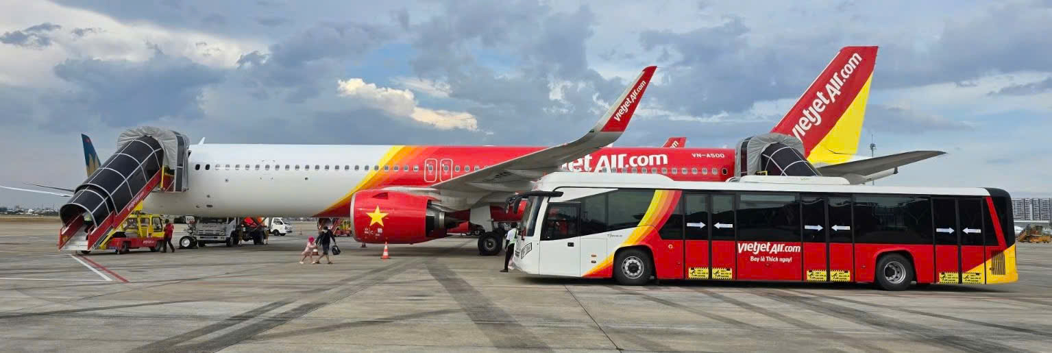 Nội B&agrave;i l&agrave; s&acirc;n bay căn cứ đầu ti&ecirc;n đạt chỉ ti&ecirc;u thời gian quay đầu (TAT) đối với to&agrave;n bộ d&ograve;ng t&agrave;u bay Vietjet đang khai th&aacute;c. Ảnh minh hoạ