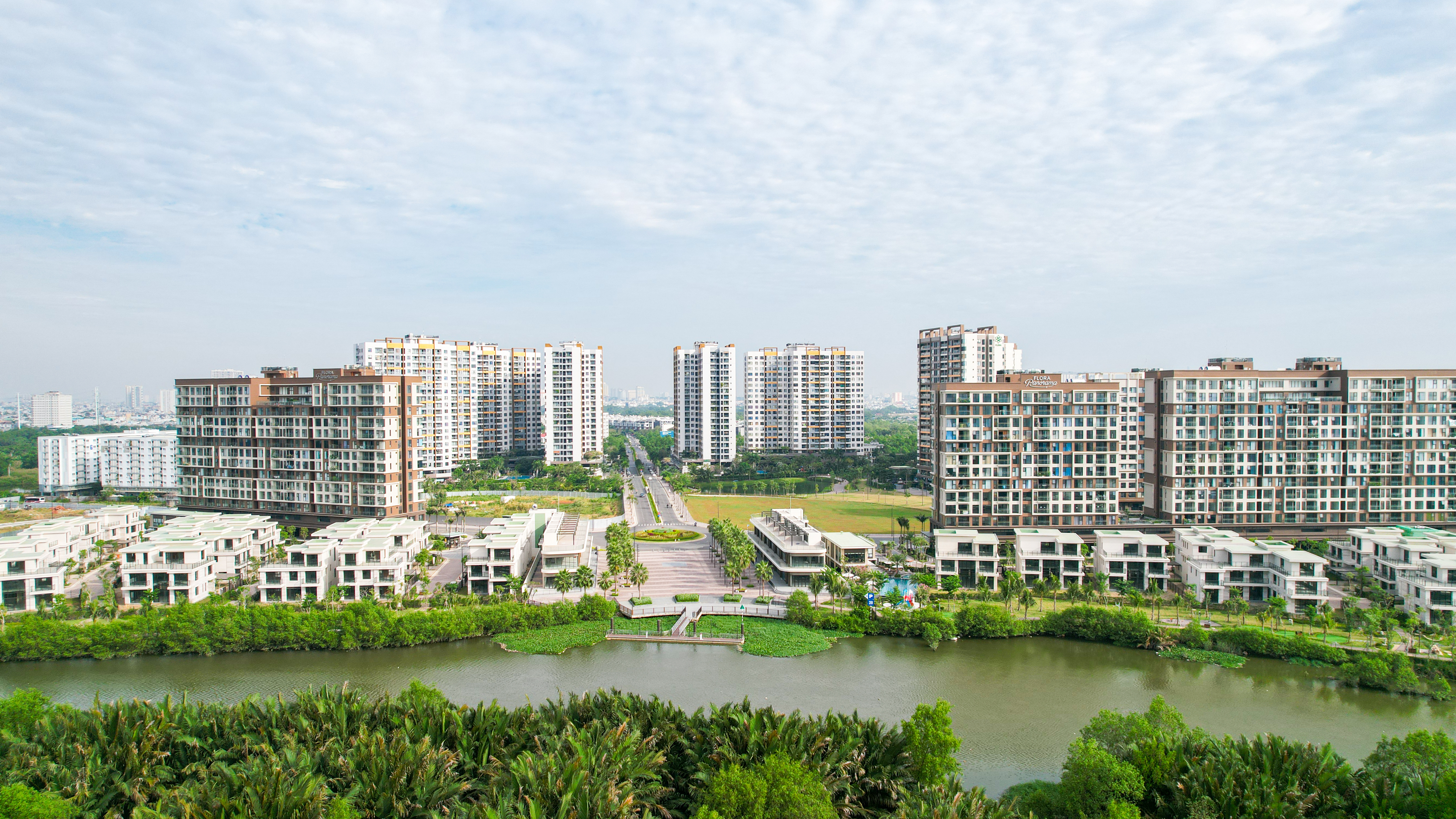 Di&ecirc;̣n mạo khu đ&ocirc; thị Mizuki Park.