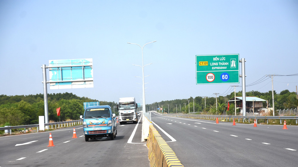 Một đoạn của cao tốc Bến Lức - Long Thành.