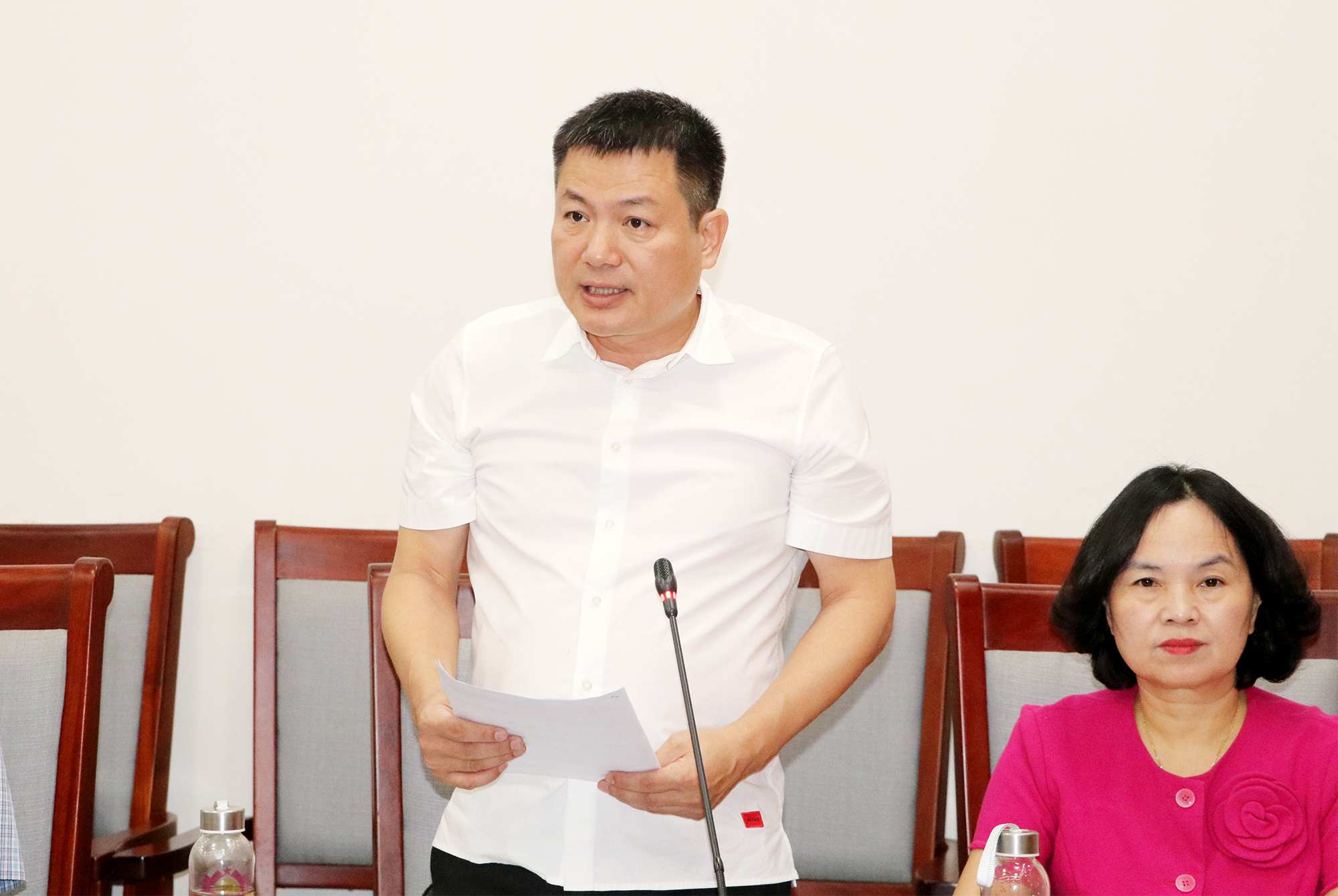 Ph&oacute; Gi&aacute;m đốc Sở T&agrave;i ch&iacute;nh Nghệ An Hồ Phi Triều b&aacute;o c&aacute;o t&igrave;nh h&igrave;nh triển khai sắp xếp, chuyển đổi PG88 Link Dễ Nhớ Pg88.com