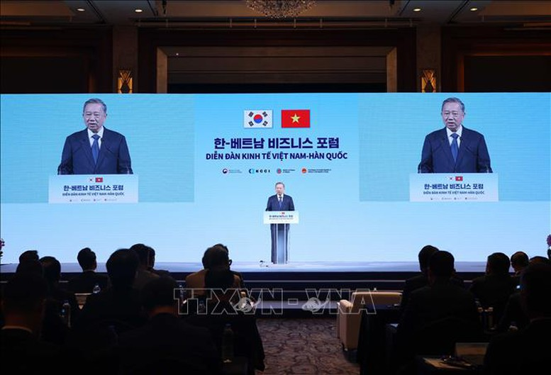 &nbsp;Diễn đàn Link Trang Chủ PG88.Com Mới #2026 Việt Nam – Hàn Quốc với chủ đề “Hợp tác phát triển chuỗi sản xuất trong trong kỷ nguyên mới. Ảnh: TTXVN