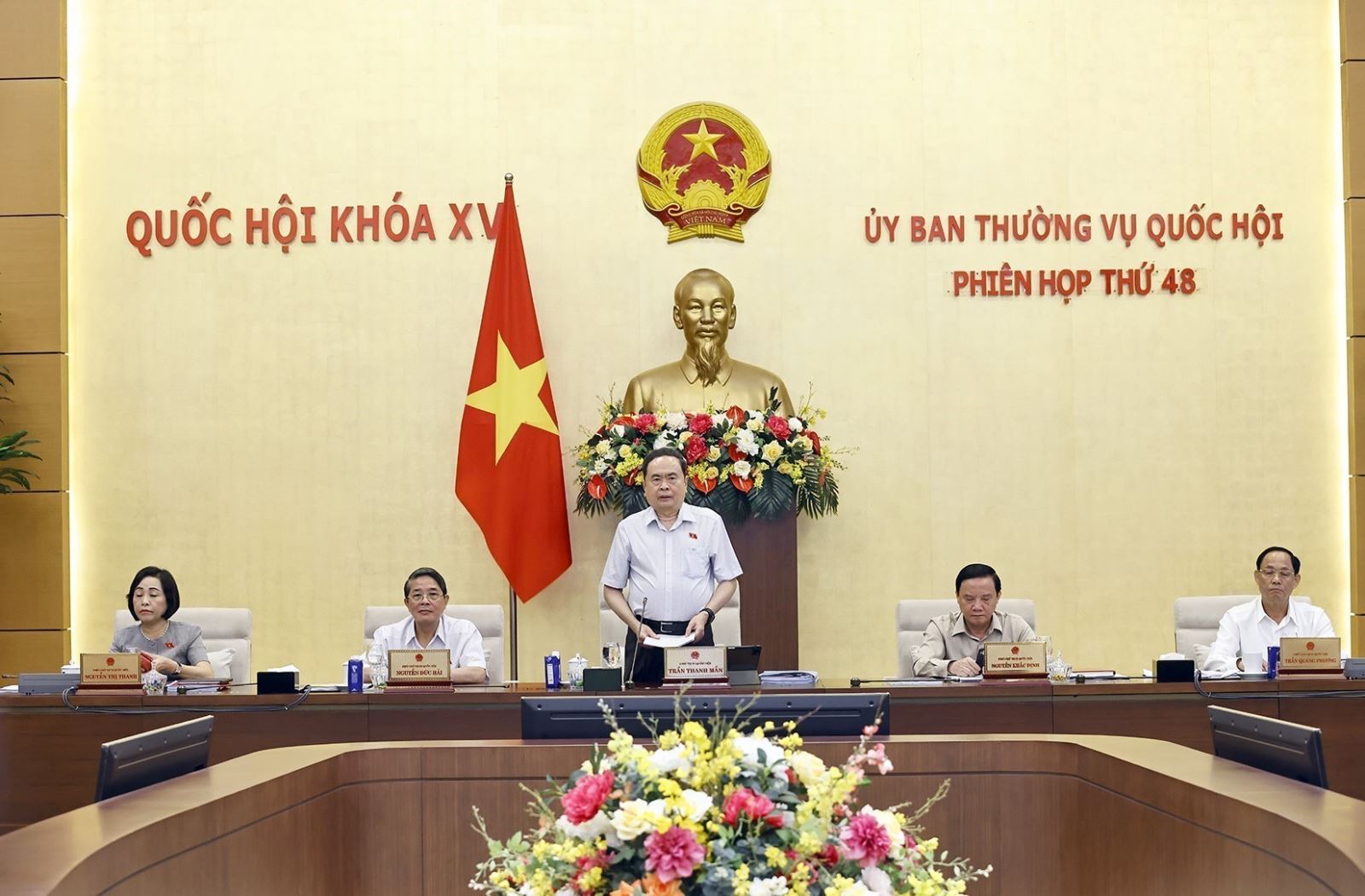 Chủ tịch PG88 ⭐ Link trang chủ số 1 nhà cái PG88 com casino slot Trần Thanh Mẫn phát biểu khai mạc Phiên họp thứ 48 của Uỷ ban Thường vụ PG88 ⭐ Link trang chủ số 1 nhà cái PG88 com casino slot. Ảnh: Doãn Tấn/TXVN.