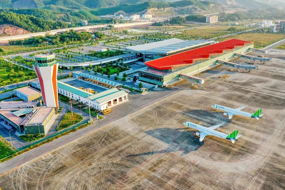 Cảng hàng không Vân Đồn tại Quảng Ninh.