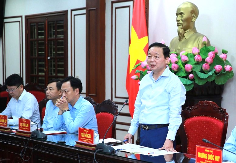 Phó Thủ tướng Trần Hồng Hà cùng đoàn công tác của Chính phủ Pg88hi Thể Thao, Bóng Đá, Casino, Nổ Hũ, Xổ Số với lãnh đạo tỉnh Ninh Bình. (Ảnh: Minh Khôi)