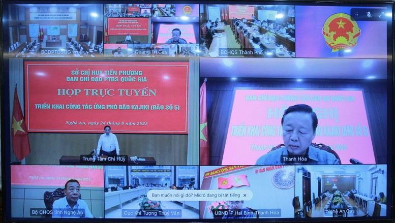 Cuộc họp kết nối trực tuyến tới các địa phương, cơ quan