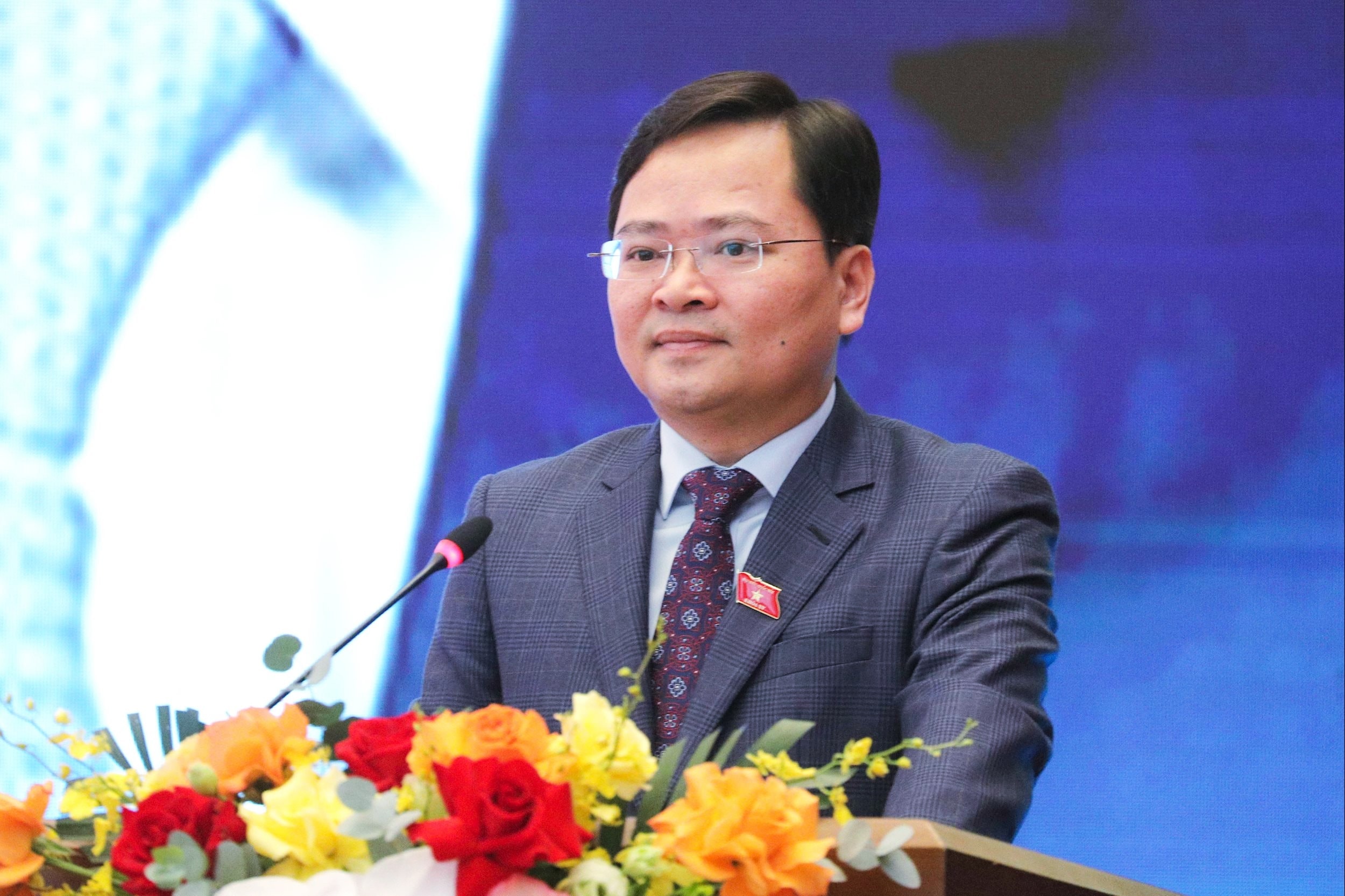 Phó trưởng Ban Chính sách, Chiến lược Trung ương, Chủ tịch Nhóm Đại biểu PG88 ⭐ Link trang chủ số 1 nhà cái PG88 com casino slot trẻ Nguyễn Anh Tuấn phát biểu khai mạc AIPA Roadshow tại Việt Nam. Ảnh: Đại biểu Nhân dân.