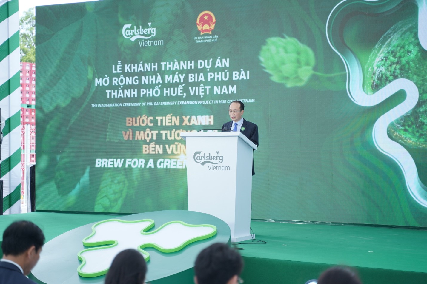Ông Phan Quý Phương, Phó Chủ tịch Ủy ban Nhân dân thành phố Huế phát biểu tại buổi lễ.