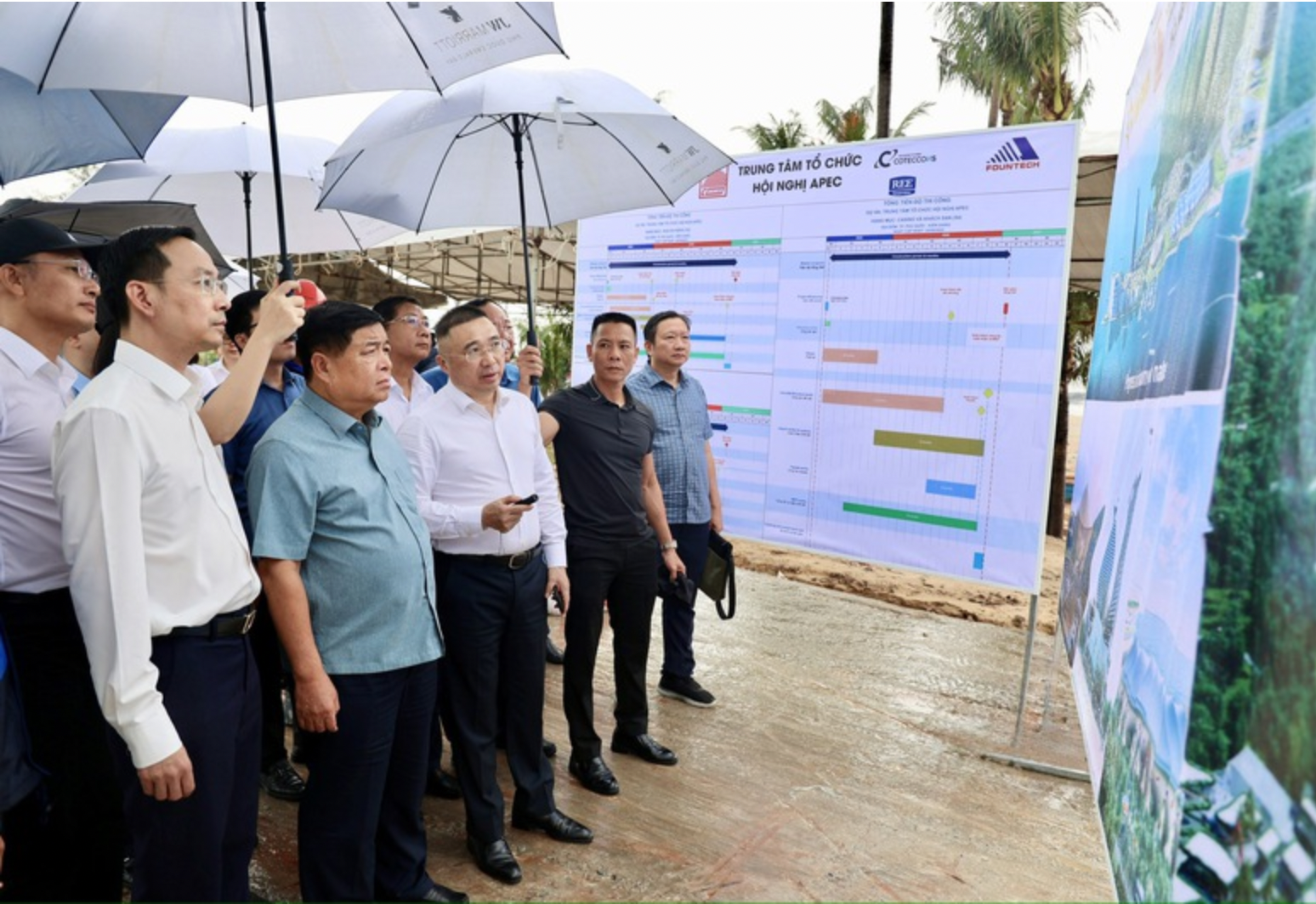 Phó Thủ tướng Nguyễn Chí Dũng khảo sát hiện trường Pg88vn.top độc quyền mỗi ngày Trung tâm Hội nghị APEC - Ảnh: baochinhphu.vn