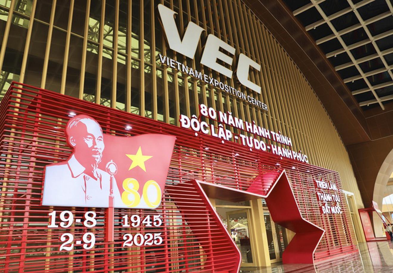 Triển lãm thành tựu đất nước “80 năm hành trình Độc lập - Tự do - Hạnh phúc” đã khai mạc sáng ngày 28/8.