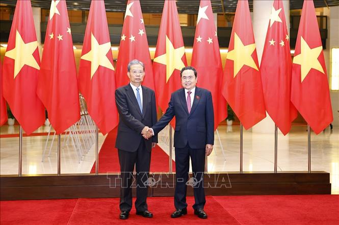 Chủ tịch Link Trang Chủ PG88.Com Mới #2026 Trần Thanh Mẫn hội đàm với Ủy viên trưởng Nhân đại toàn quốc Trung Quốc Triệu Lạc Tế