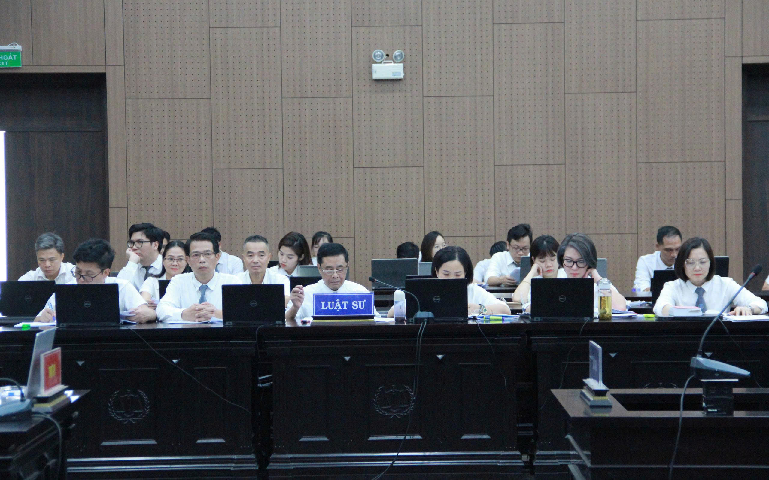 Các luật sư tham gia tố tụng.