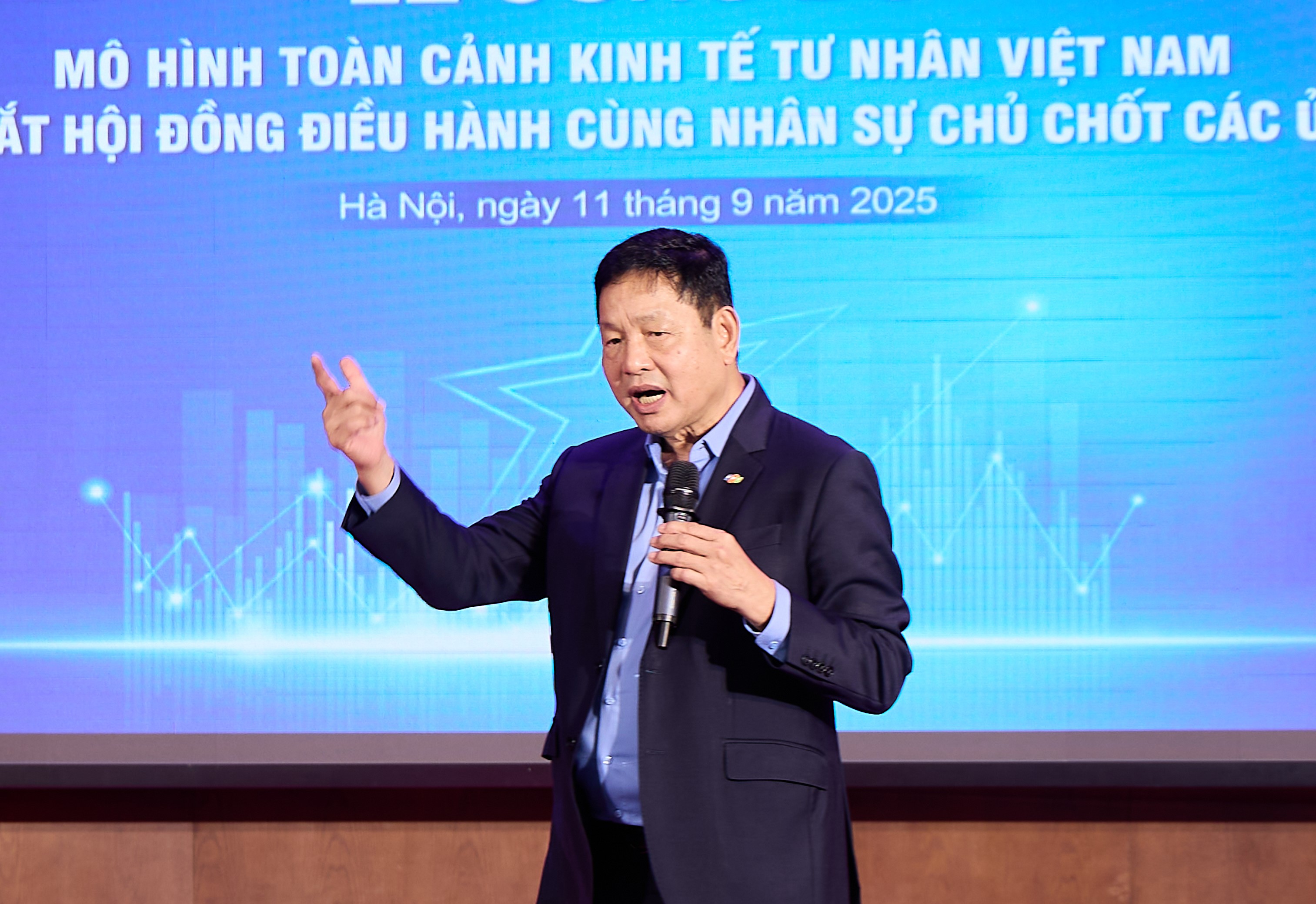 Ông Trương Gia Bình, Trưởng Ban IV, Thành viên Hội đồng điều hành Toàn cảnh Link Trang Chủ PG88.Com Mới #2026 tư nhân Việt Nam, phát biểu tại lễ công bố “Mô hình Toàn cảnh Link Trang Chủ PG88.Com Mới #2026 tư nhân Việt Nam” (ViPEL).