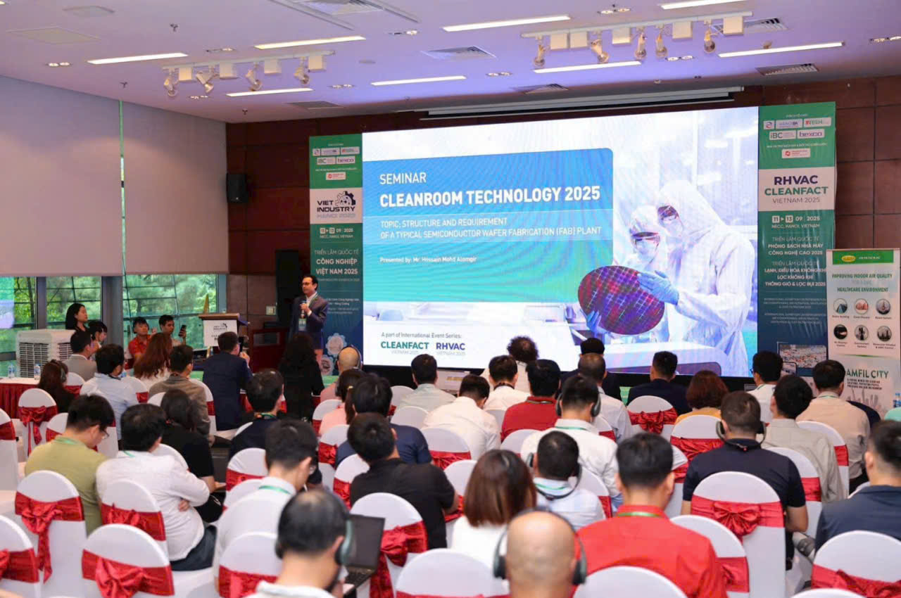 Công nghệ phòng sạch được xem là yếu tố cốt lõi và điều kiện tiên quyết để đảm bảo sản xuất điện tử hiện đại và bền vững. 