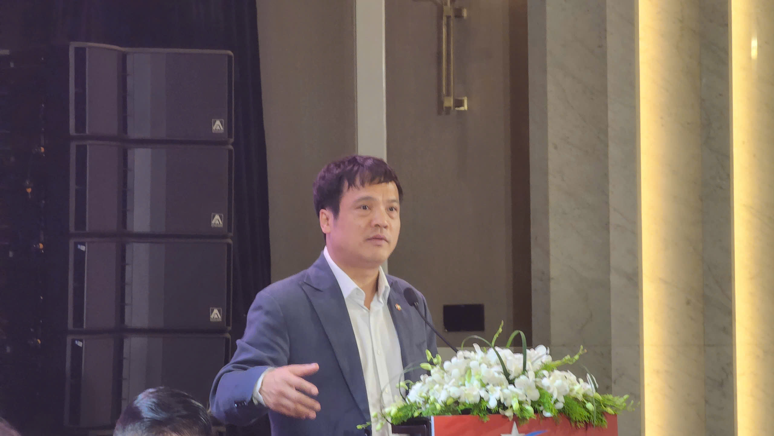 Ông Nguyễn Văn Khoa, Tổng giám đốc Tập đoàn FPT, phát biểu tại Diễn đàn Link Trang Chủ PG88.Com Mới #2026 tư nhân Việt Nam 2025.