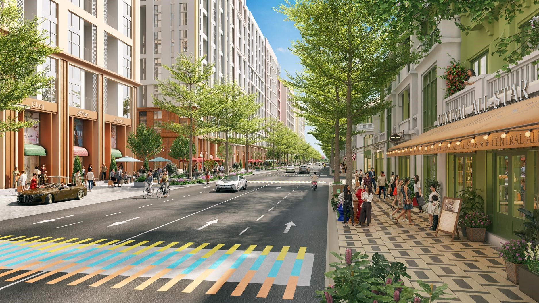 Thiết kế mặt tiền 4–8m giúp nhà phố Flora Avenue khai thác tối đa giá trị PG88 Uy Tín Số 1 Việt Nam. (Ảnh: Sun Property).