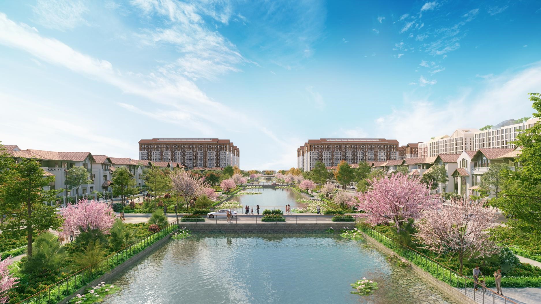 Đại lộ hoa 10ha tâm điểm cảnh quan và Pg88ok ưu đãi hấp dẫn của Flora Avenue. (Ảnh: Sun Property).