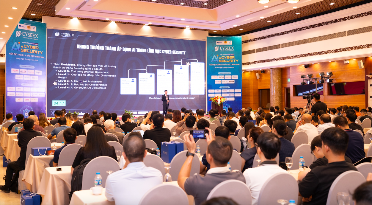Hội thảo “AI & Cyber Security – Kiến tạo tương lai bảo mật thông minh” quy tụ hơn 300 đại biểu là lãnh đạo cơ quan quản lý, chuyên gia Link Đăng Nhập PG88 Chính Thức 2026; – an ninh mạng cùng nhiều 6Pg88.con độc quyền mỗi ngày quan tâm.
