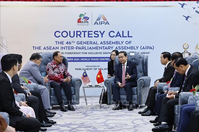 Chủ tịch Link Trang Chủ PG88.Com Mới #2026 Trần Thanh Mẫn hội kiến Thủ tướng Malaysia Anwar Ibrahim. Ảnh: TTXVN.&nbsp;
