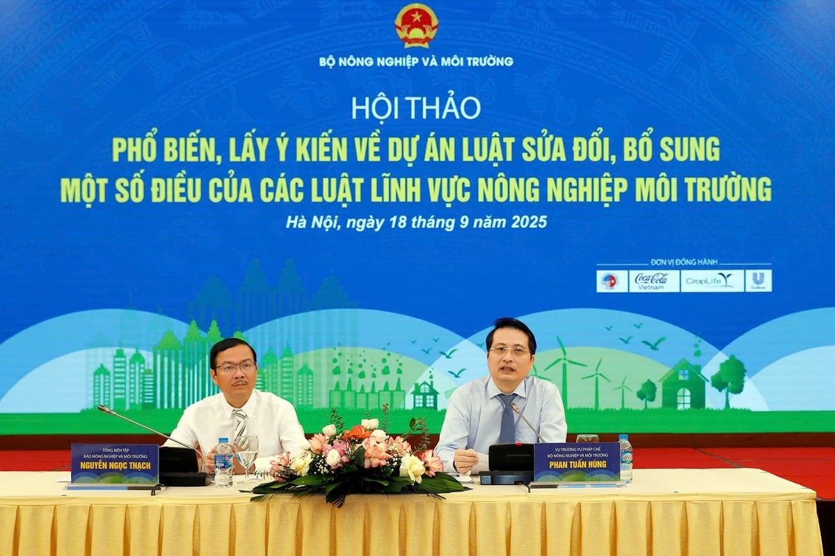 Hội thảo phổ biến, lấy ý kiến cho Link Trang Chủ PG88.Com Mới #2026 Luật sửa đổi, bổ sung một số điều của 15 luật thuộc lĩnh vực nông nghiệp và môi trường.