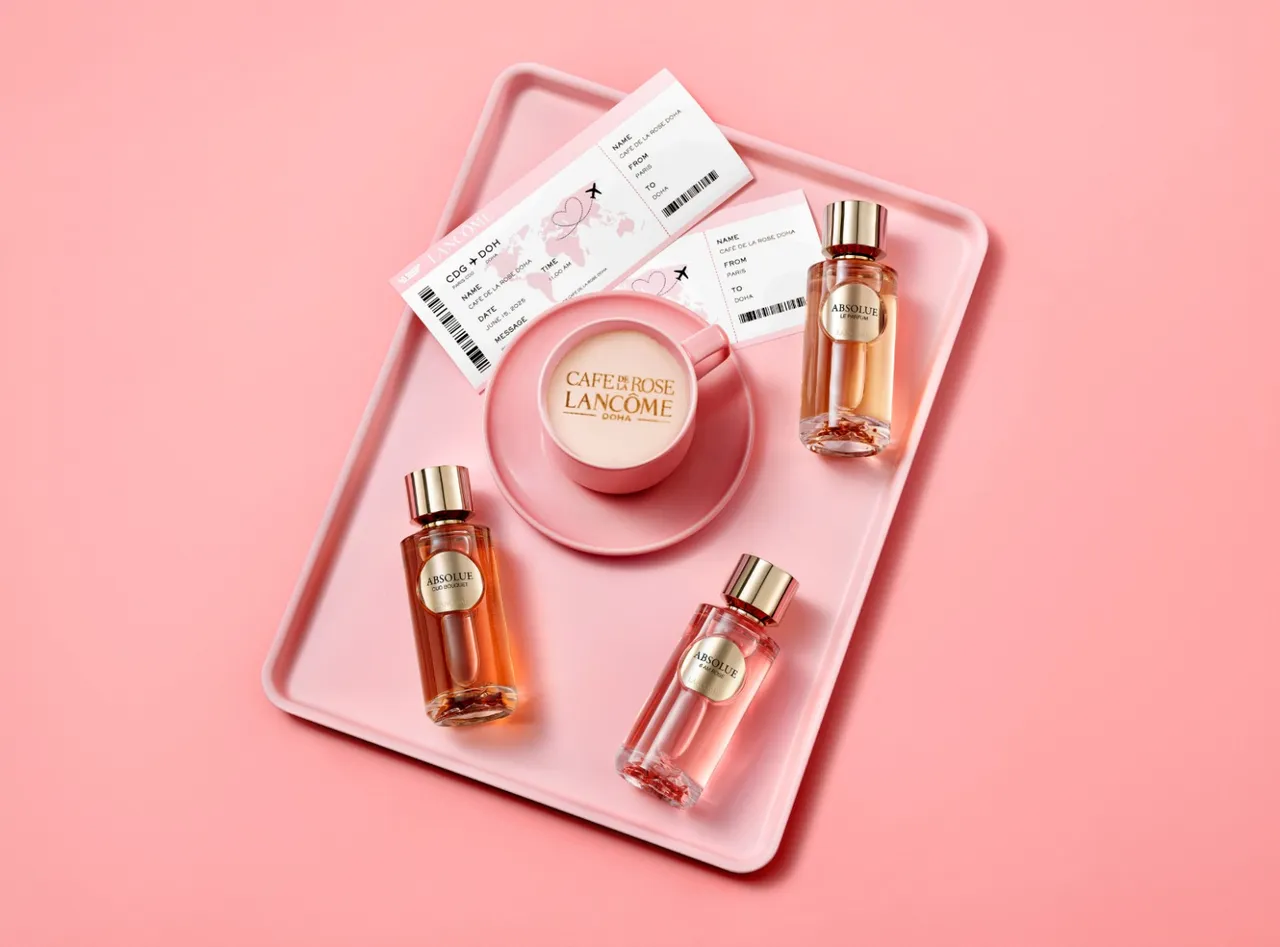 Lancôme Café de la Rose tại sân bay quốc tế Doha là quán cà phê của một thương hiệu mỹ phẩm đầu tiên xuất hiện trong một sân bay.&nbsp;
