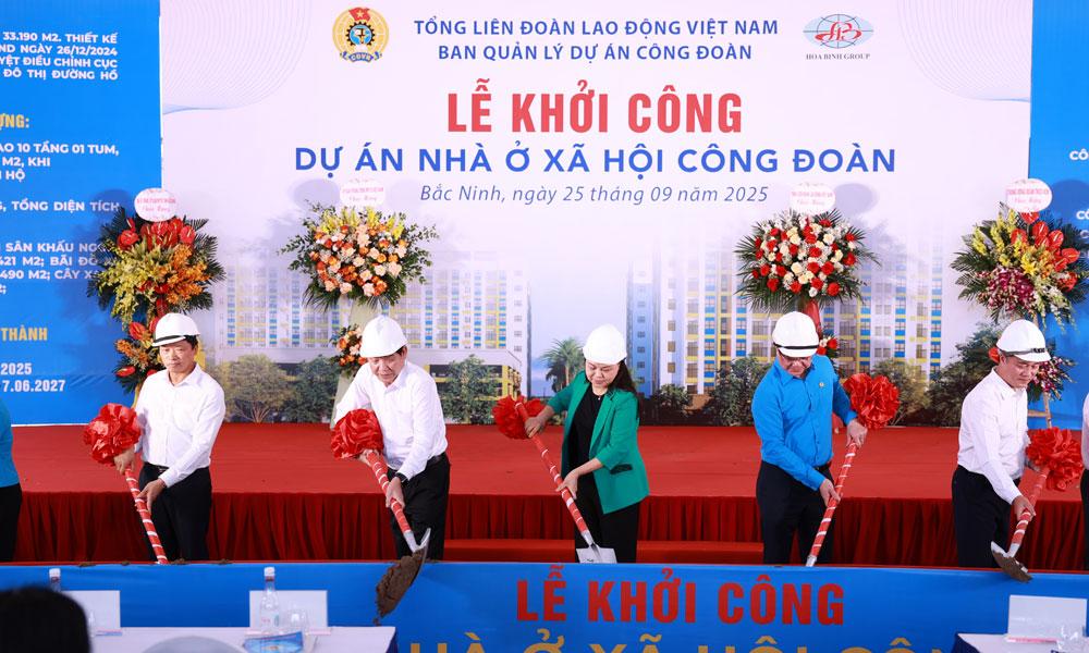 Lễ khởi công Link Trang Chủ PG88.Com Mới #2026 nhà ở xã hội công đoàn tại Bắc Ninh 