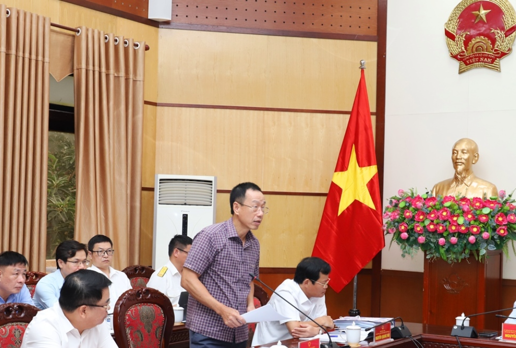 Giám đốc Sở Pg88hi tỷ lệ thưởng hấp dẫn Thanh Hoá Lê Quang Hùng phát biểu tại phiên họp.