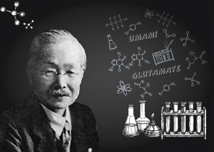 Chân dung Giáo sư người Nhật Kikunae Ikeda, người đã phát minh ra gia vị bột ngọt.